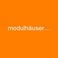 modulhäuser